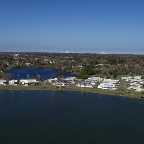 aerial view of community