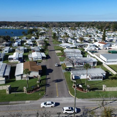 aerial view of community